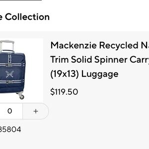 Pottery Barn Kids Navy Shark Spinner Luggage
With monogram letter M